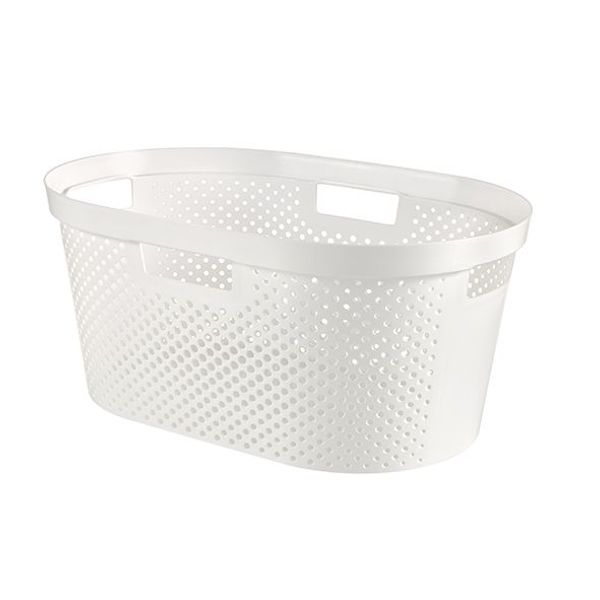 CURVER Corbeille à linge INFINITY DOTS 40L 58.5 x 38.0 x 26.5 cm