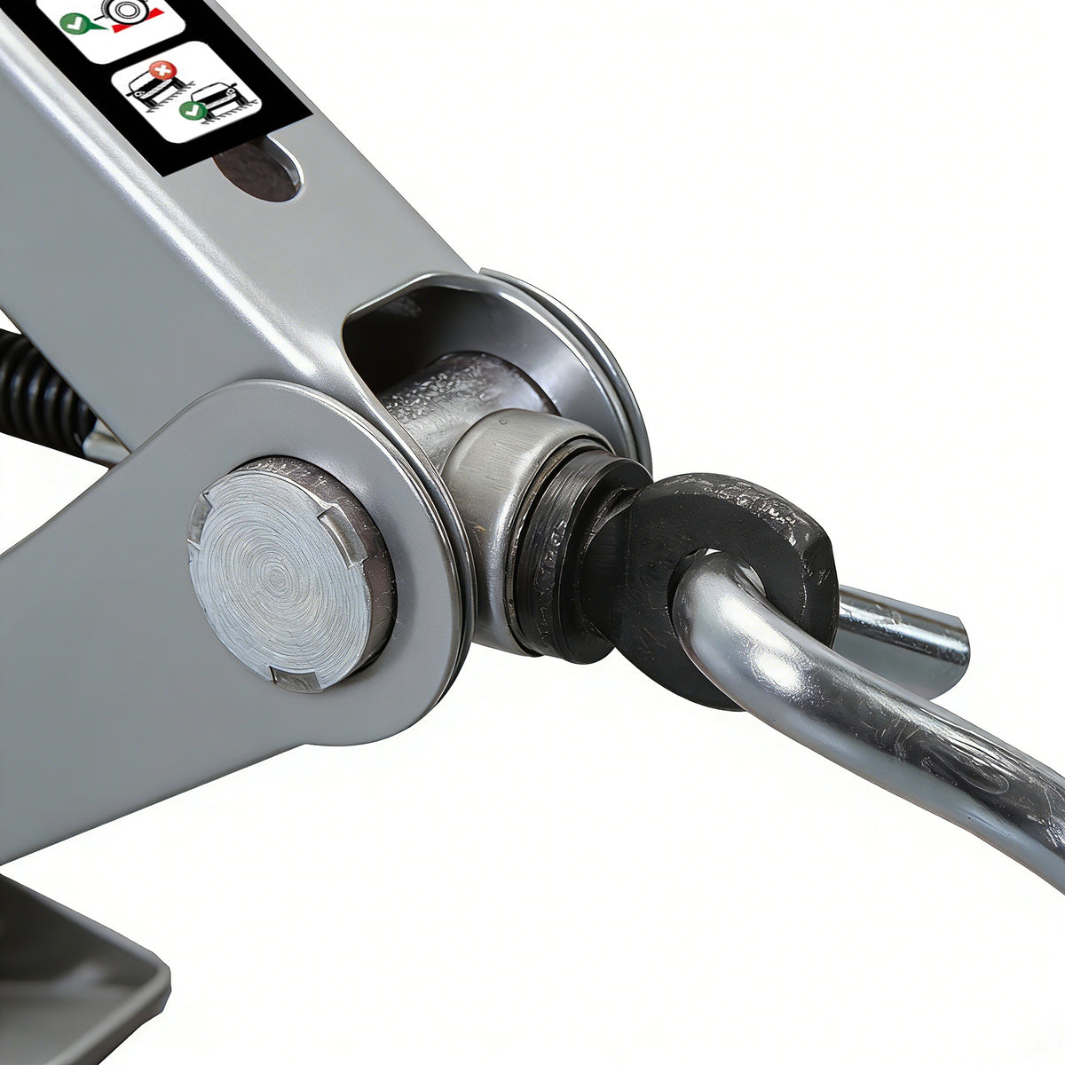 TCE Cric à Ciseaux 2t 120-395mm Pliable Profil Bas Outil de Levage pour Changement de Pneu d'Urgence à Domicile Réparation de Châssis Adapté aux Berlines SUVs Urbains Véhicules à