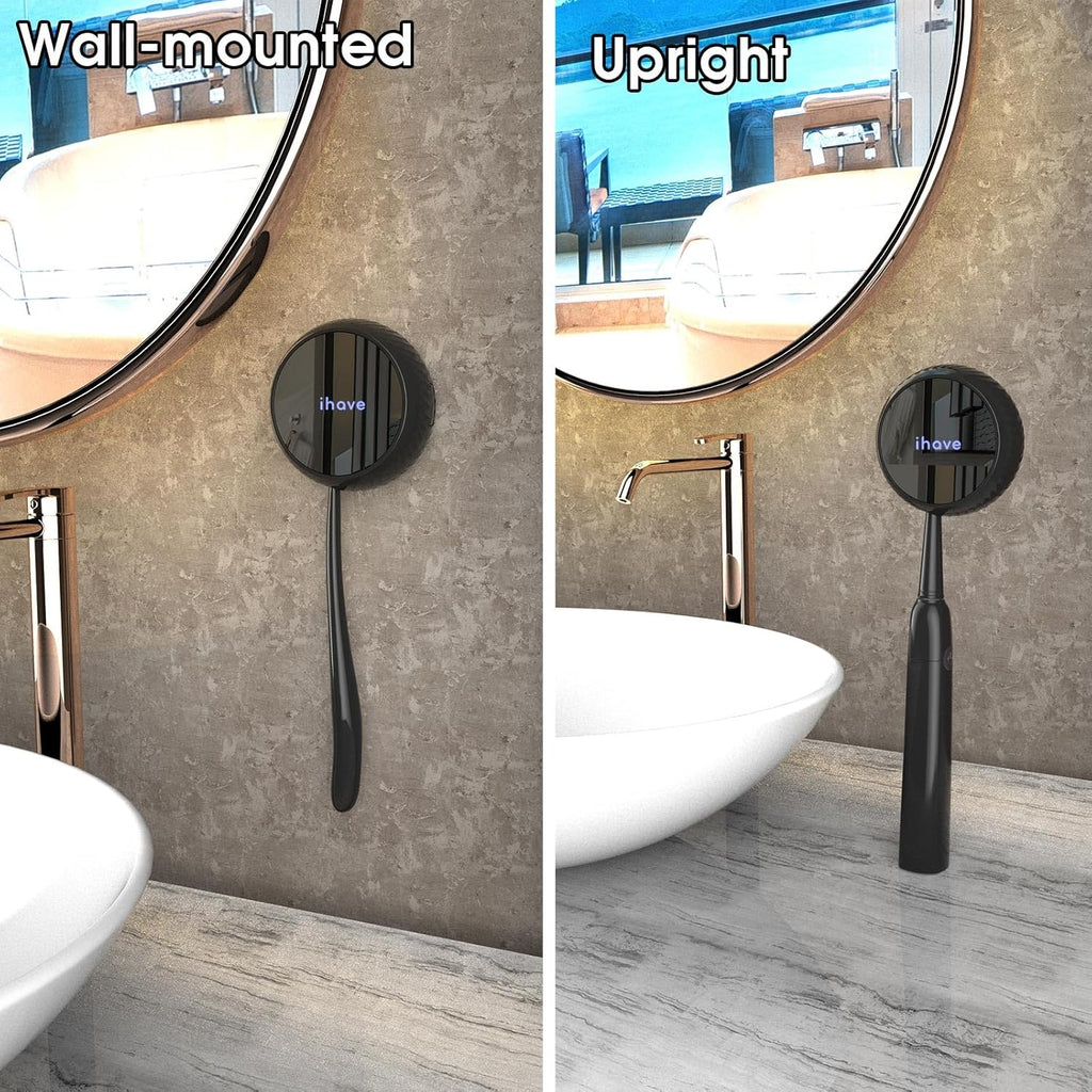 iHave F4 Stérilisateur de brosse à dents avec porte-brosse à dents - Noir