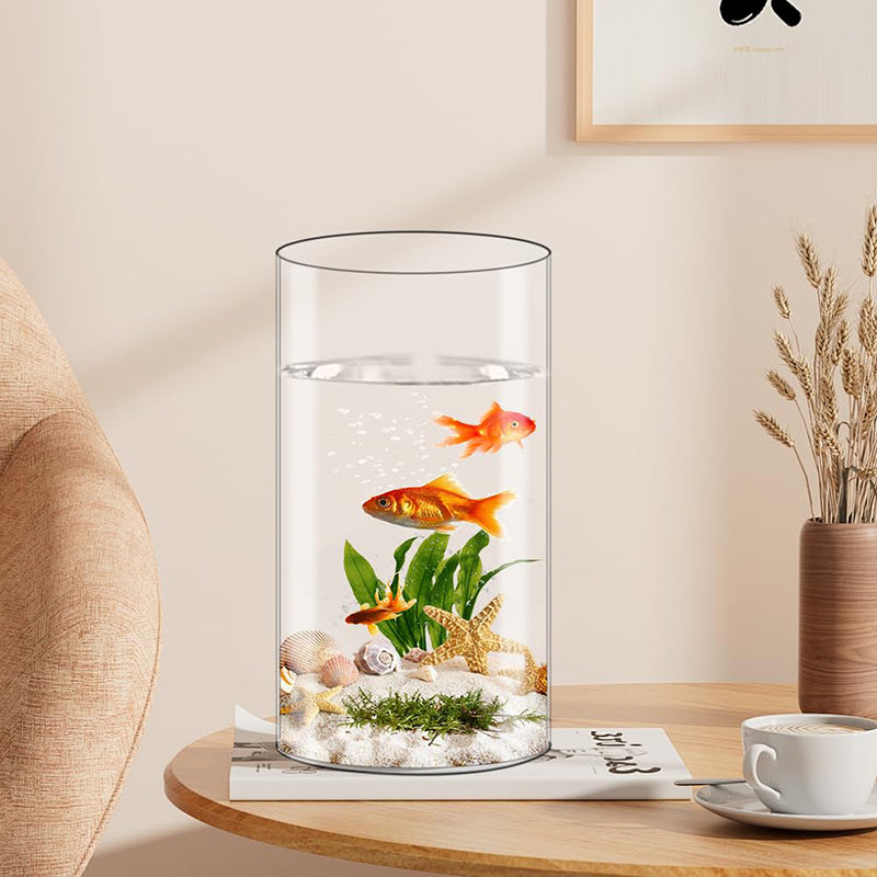 Yuejia Lot de 3 vases à fleurs cylindriques en plastique acrylique transparent incassable, 25 cm/9,8 po et 20 cm/7,8 po, compositions florales, centres de table de mariage, bricolage