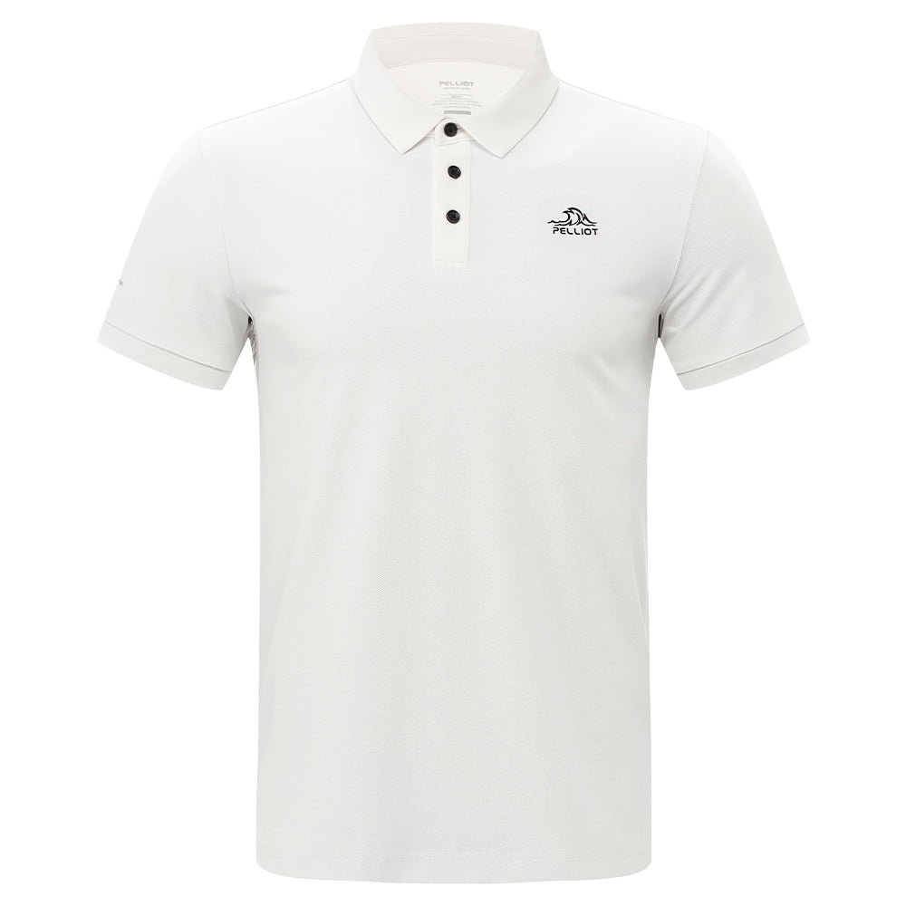 PELLIOT T-shirt à manches courtes pour homme Voyage Camping Étanche Durable - Blanc - L