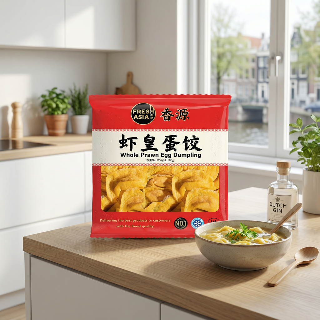 Raviolis FRESHASIA aux Crevettes Entières et Œuf 500g