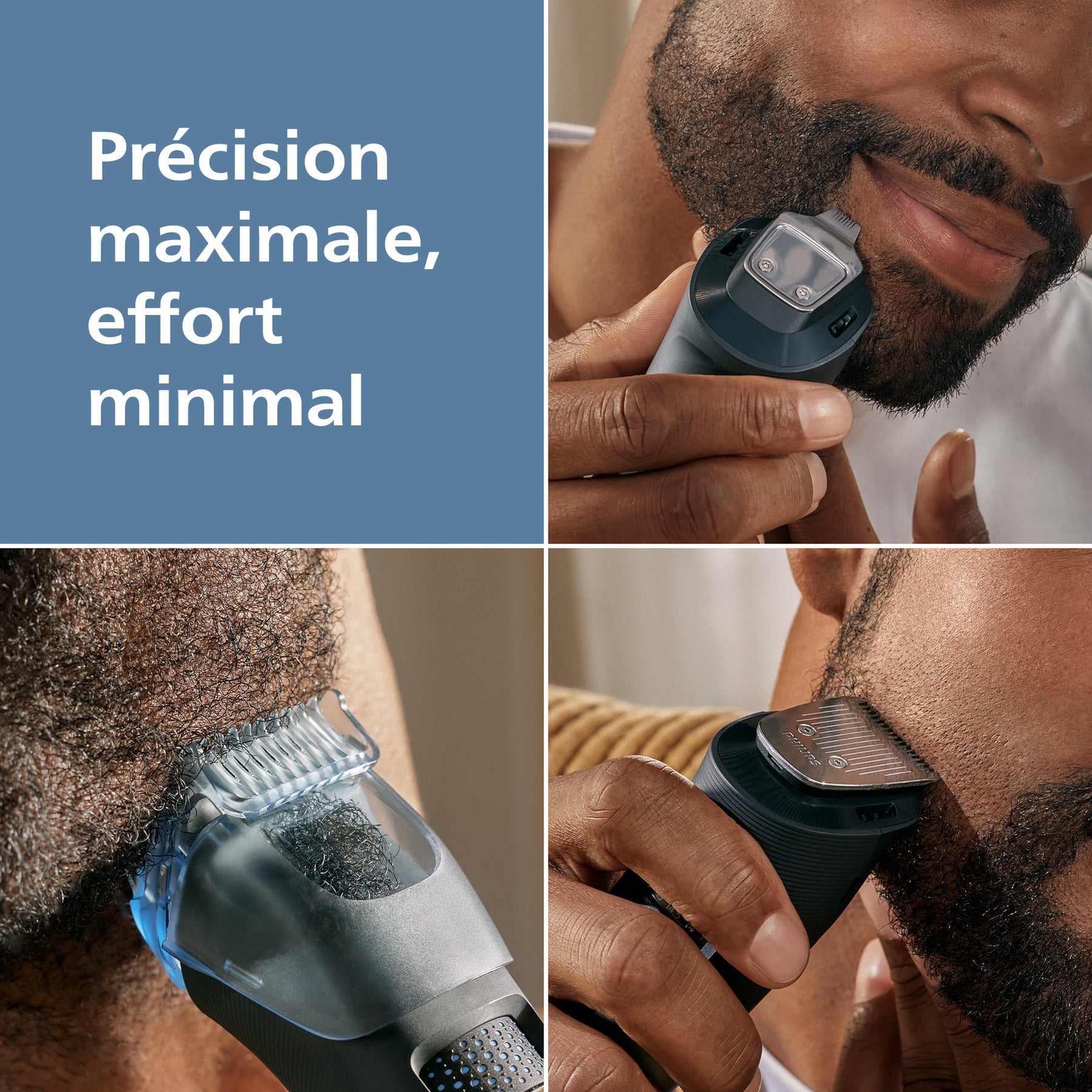 Philips Series 5000 BT5780/15 Tondeuse à barbe avec aspiration intégrée, 40 hauteurs de coupe, lames auto-affûtées, étanche, entretien facile - Noir