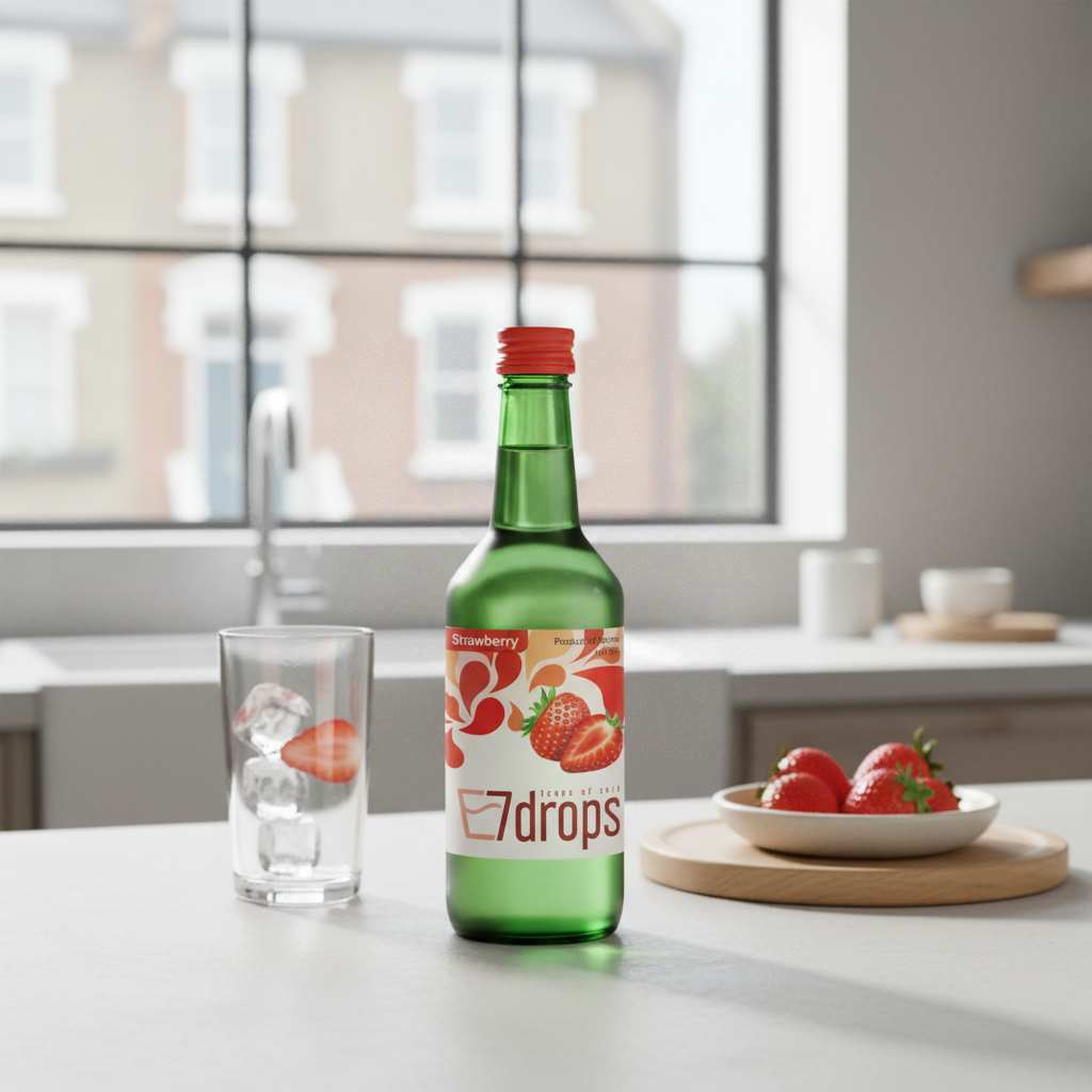 7DROPS Soju à la fraise Alc. 12 % vol - 360 ml