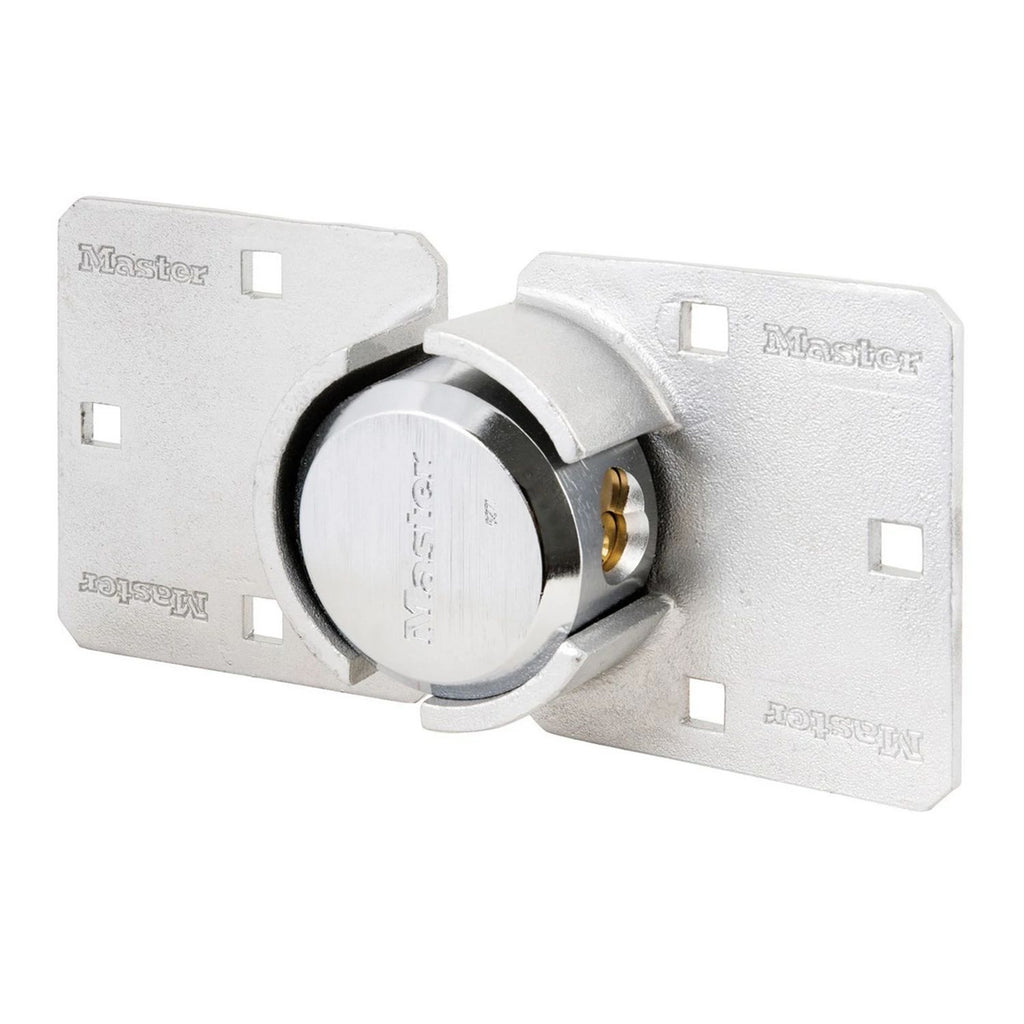 Master Lock Verrouillage de fourgon avec gond et clé, zinc et acier trempé, clé, 307 x 81 x 251 mm