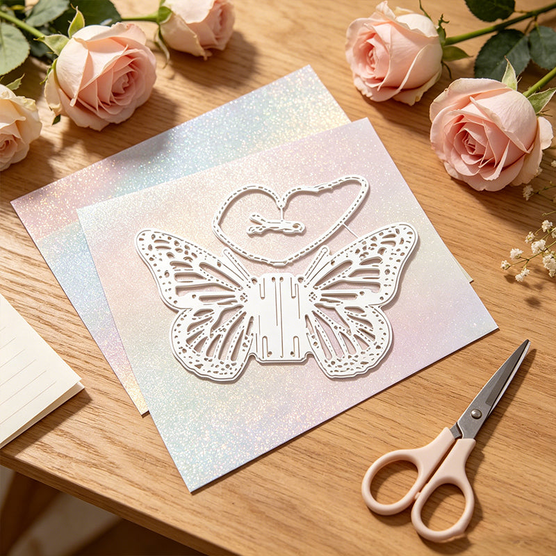 Creative pour papillon dies de découpe en métal gabarit scrapbooking outil de gaufrage cartes en papier album décoration, un papillon et outils