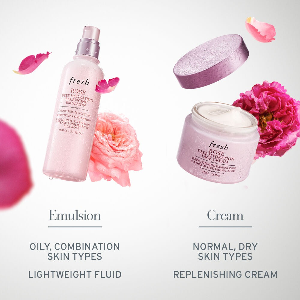 Fresh Émulsion équilibrante hydratation profonde à la rose 100 ml