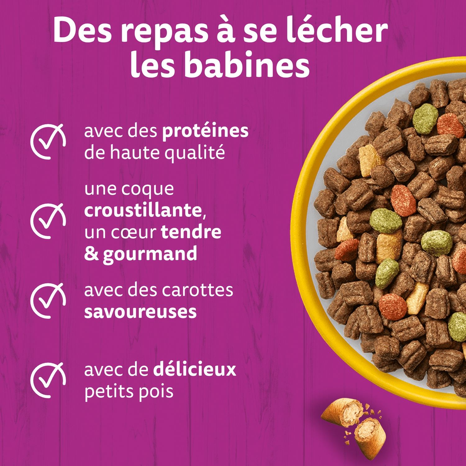 Whiskas Croq Poulet Croquettes pour Chat 1,4 kg