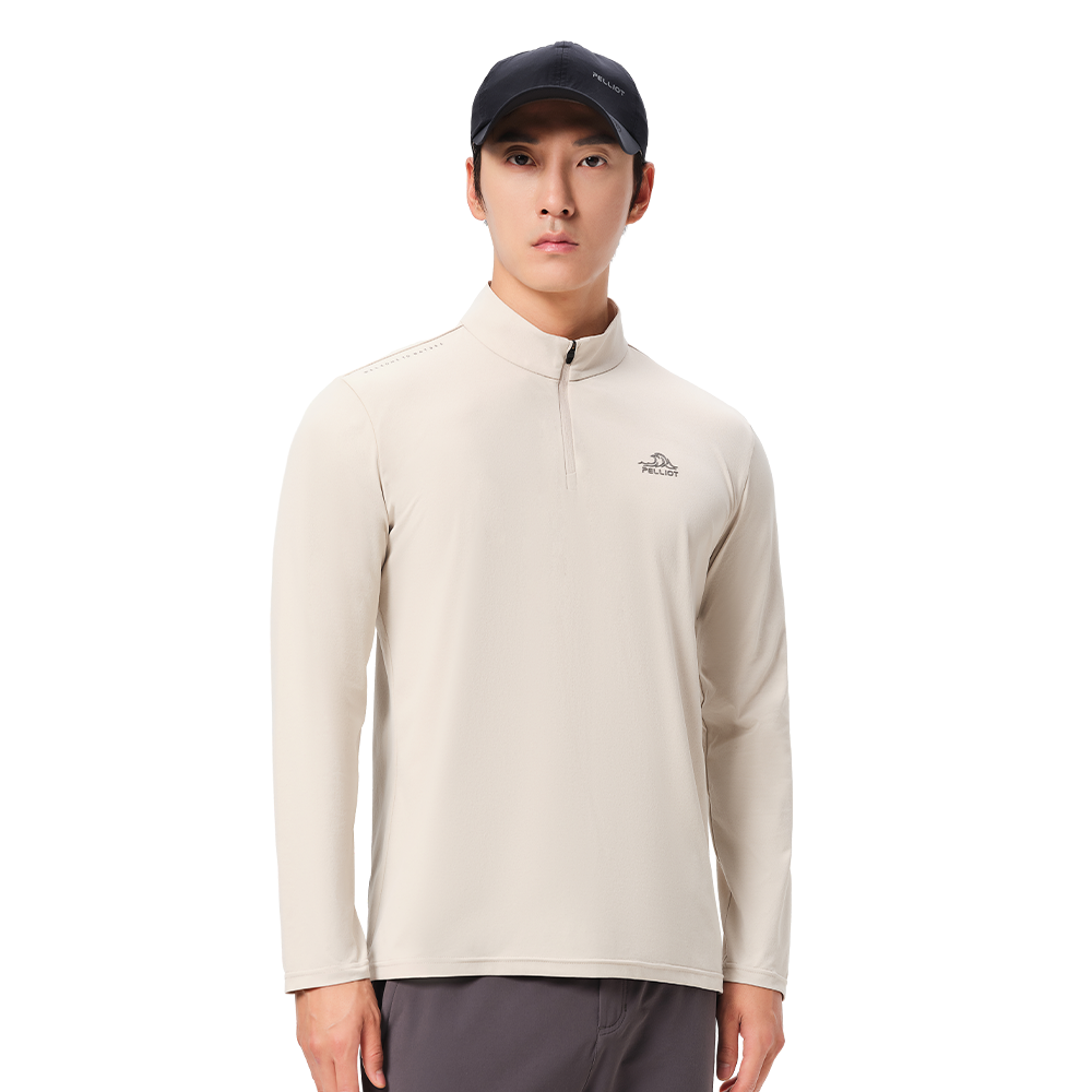 PELLIOT T-shirt à manches longues pour homme Voyage Camping Étanche Durable - Gris - XL