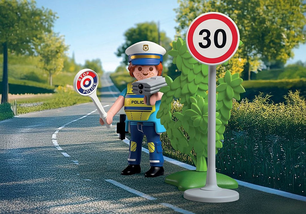 Playmobil policier avec radar