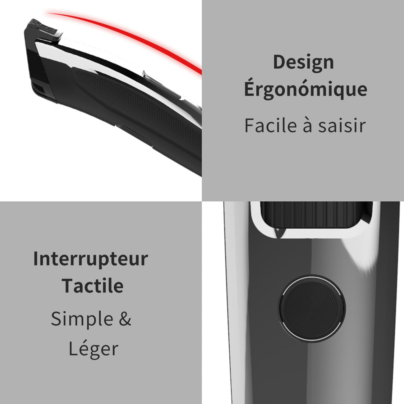 Sparoma Tondeuse à Cheveux pour Homme — Tondeuse Barbe Sans Fil avec Réglage à 10 Niveaux, Lame de Précision 0,1mm, Affichage LCD & Charge en Utilisation, Faible Bruit — FK-302