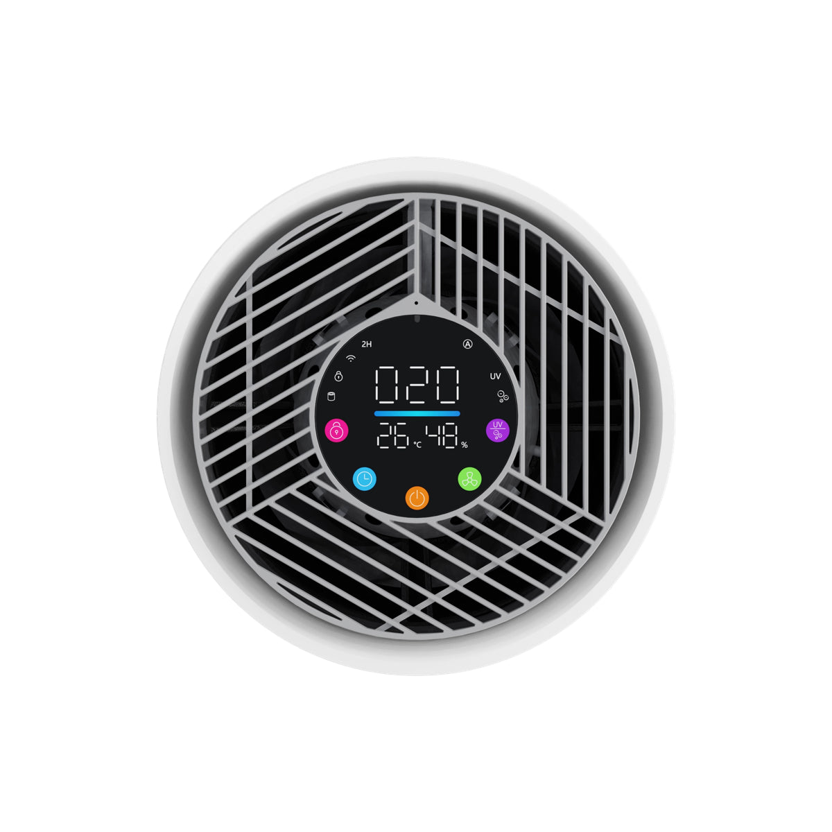 Homintell Purificateur d'air intelligent - CADR 300 m³/h, contrôle Wi-Fi, filtre HEPA H13 et charbon actif, stérilisation UV et ioniseur, minuterie 8 h, idéal pour des pièces de 36 m².