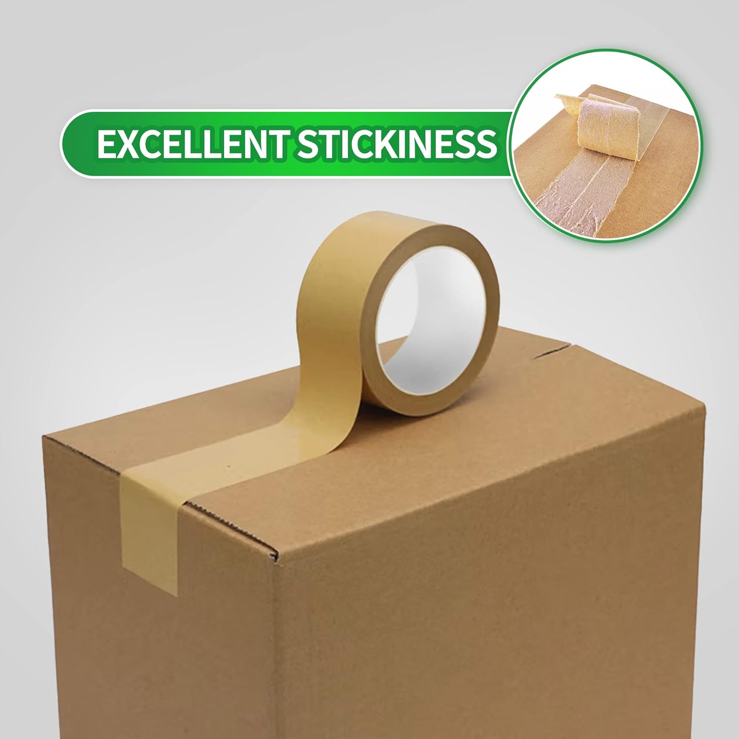 Ruban de papier kraft écologique TAPEBEAR, Ruban de papier kraft biodégradable, Ruban de conditionnement recyclable et inscriptible