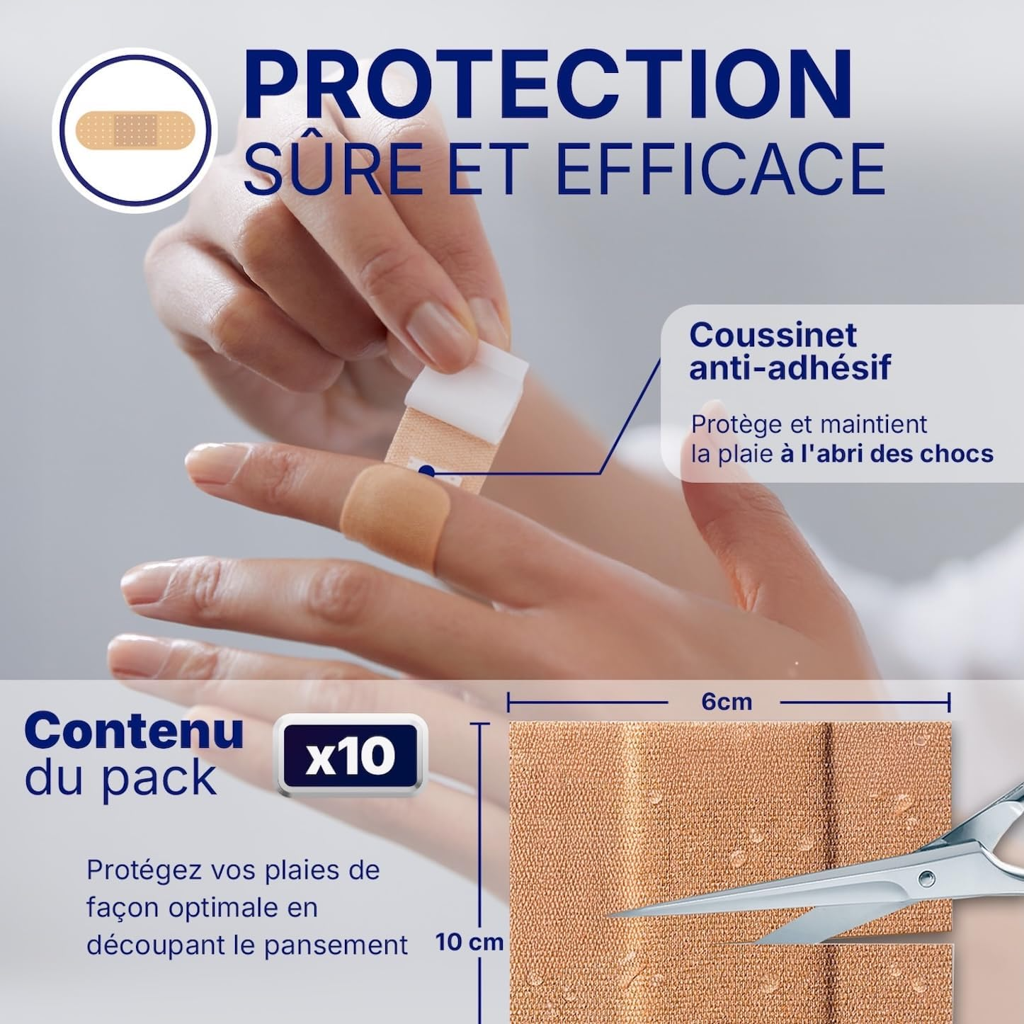 HANSAPLAST - Pansements Classique à Découper 1m - 1 Unité