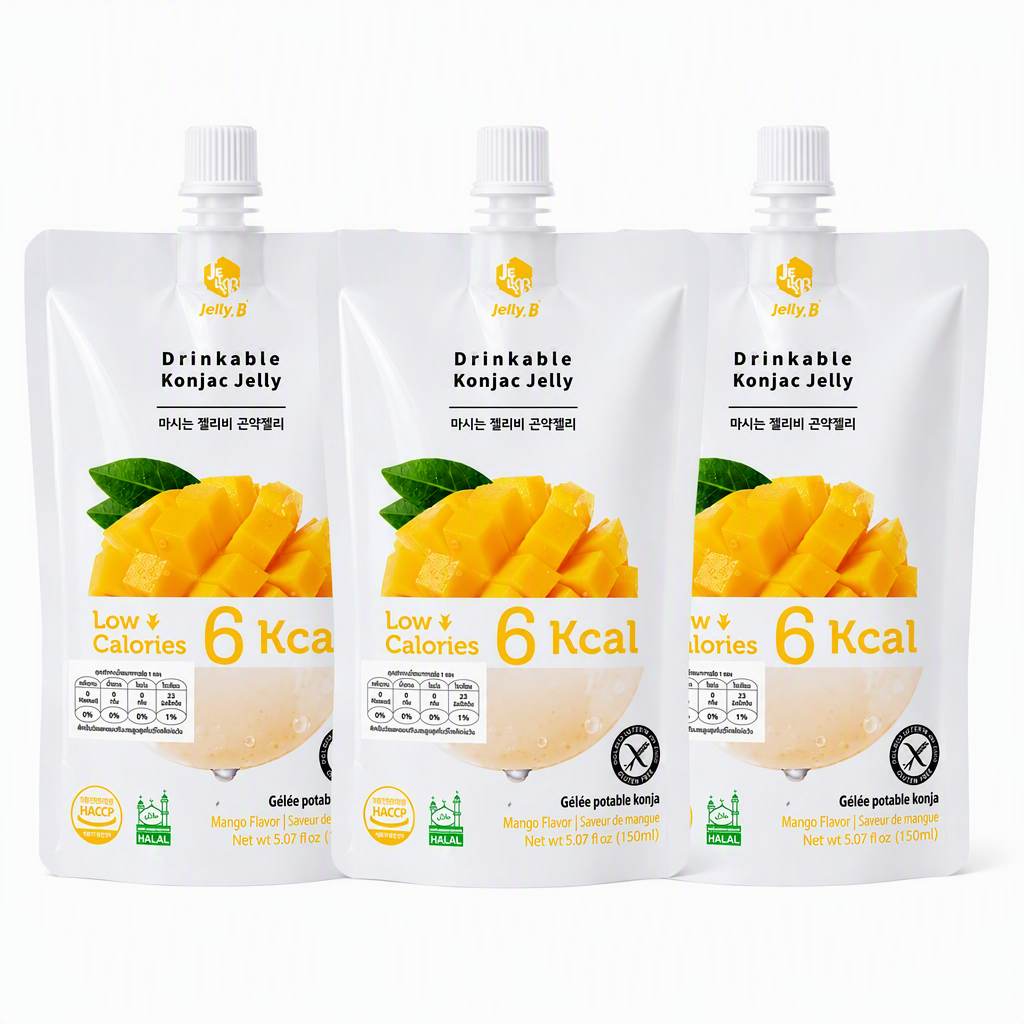 JELLY B Gelée Konjac à la mangue - 150 ml (Lot de 3)