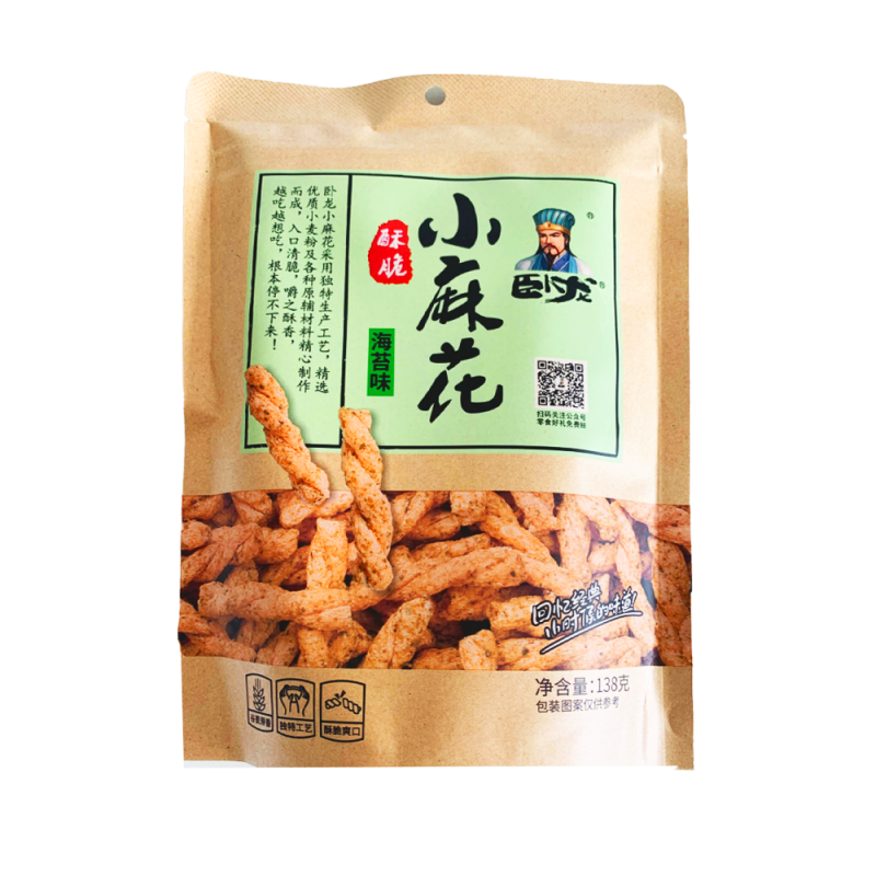 Wo Long Mahua croustillants saveur algue 138 g