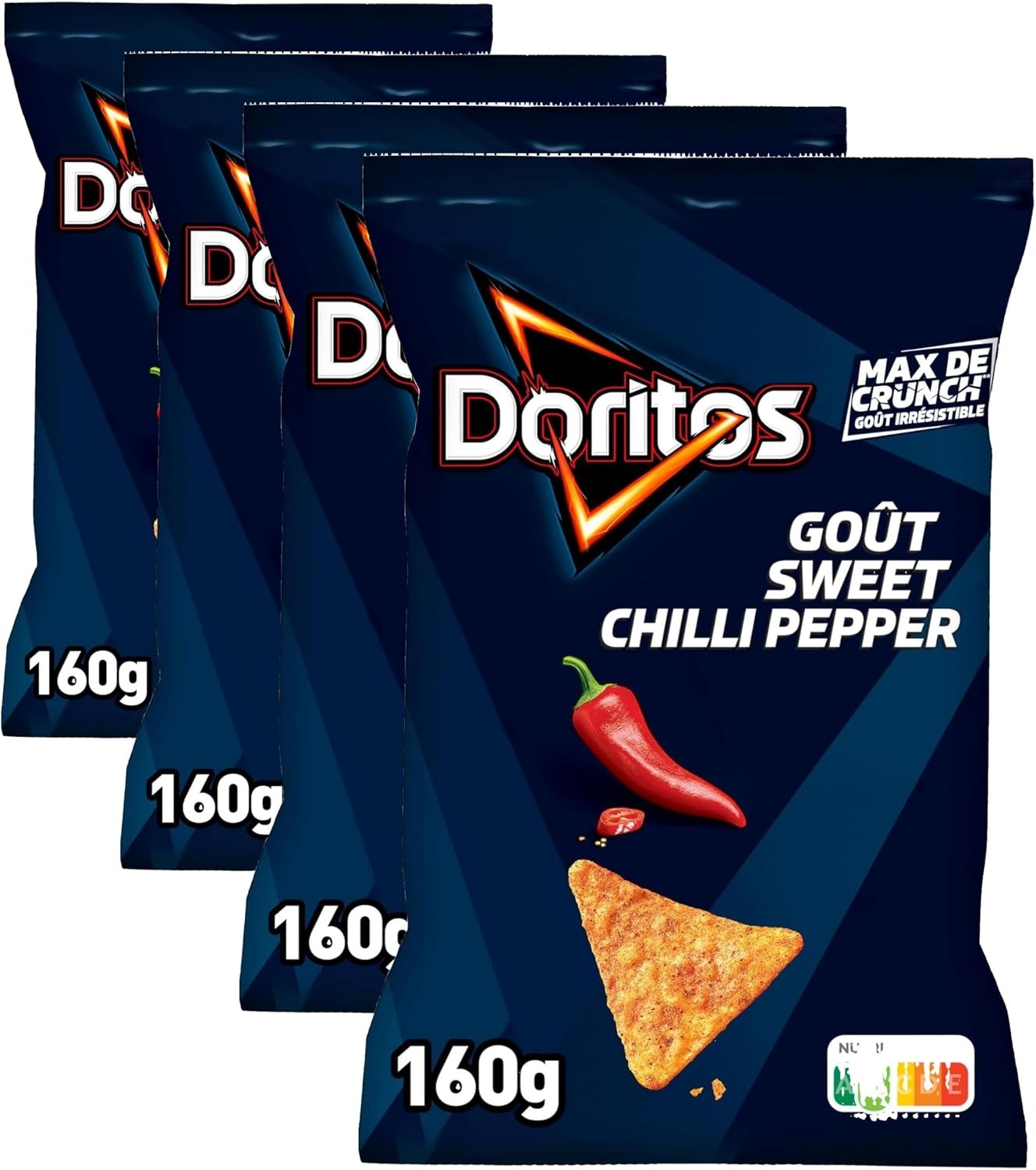 Doritos Chips de Tortilla Saveur Piment Doux, 160 g