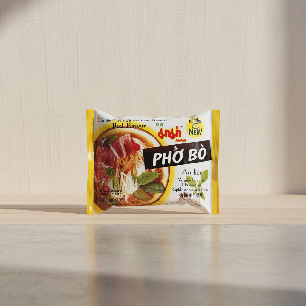 MAMA Vermicelles de riz Chand saveur bœuf, 55 g