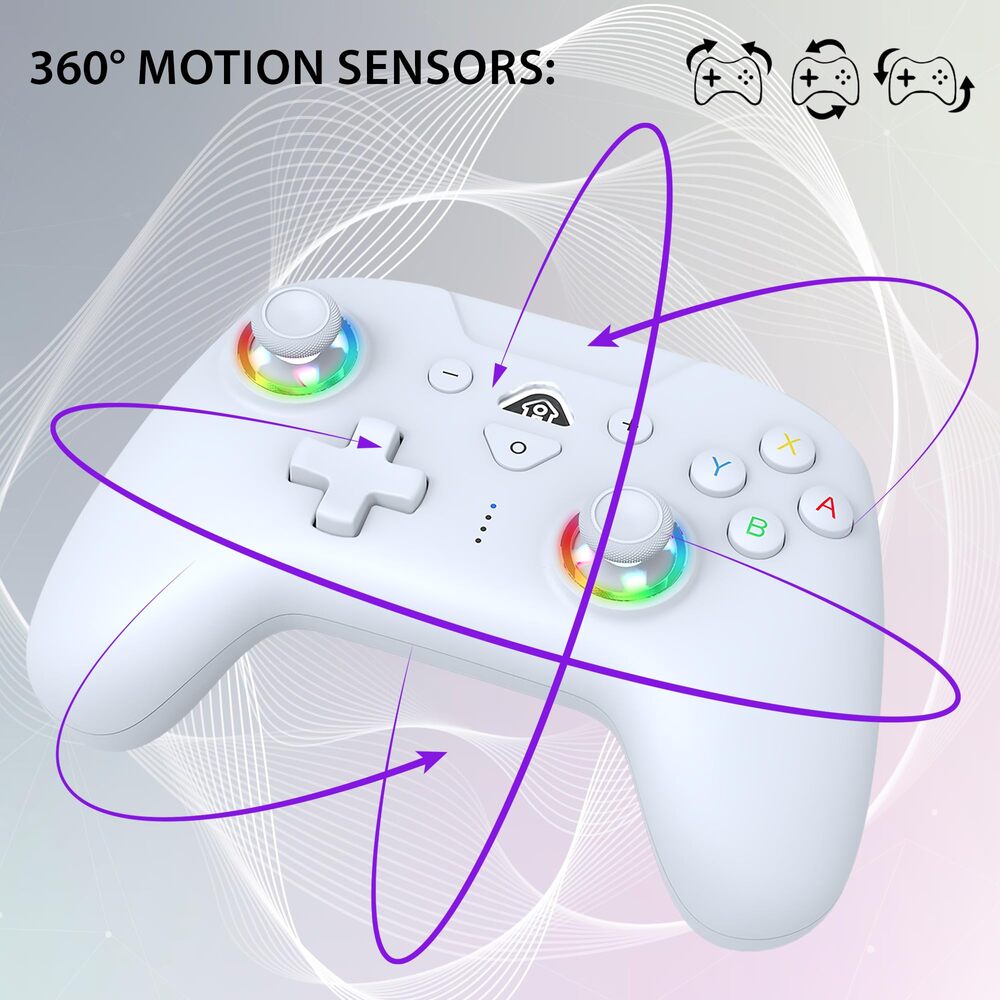 SUBSONIC Manette sans fil SW2 & SW avec LED - Blanc