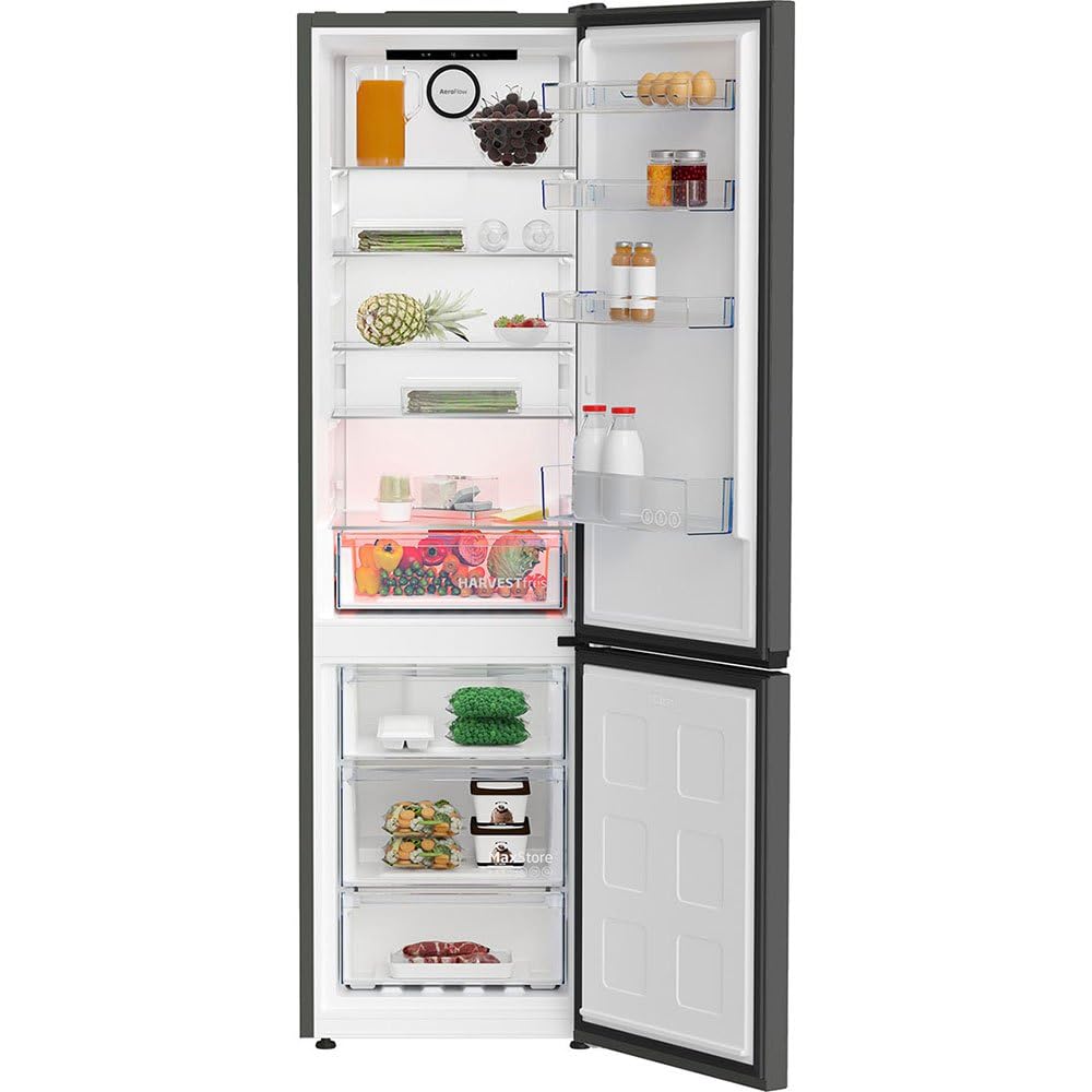 BEKO B5RCNE406HG Réfrigérateur-congélateur combiné pose libre - 355 L - Total No Frost - Gris - Classe C