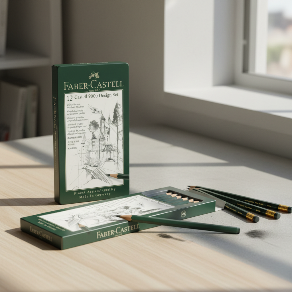 Faber-Castell Castell 9000 Lot de 12 crayons graphite