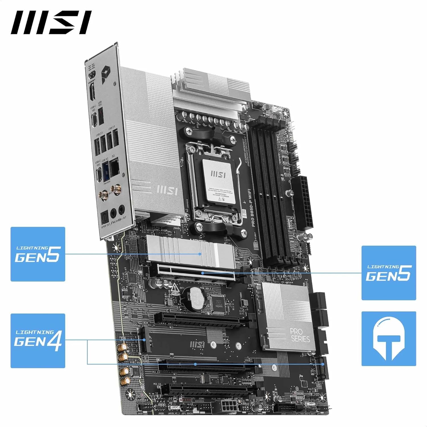 MSI carte mère PRO B850-P WIFI AMD B850 Socket AM5 ATX