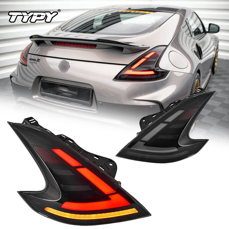 TYPY Feu arrière LED projecteur pour Nissan 370Z 2013-2019, feu de jour, accessoires d’automobile