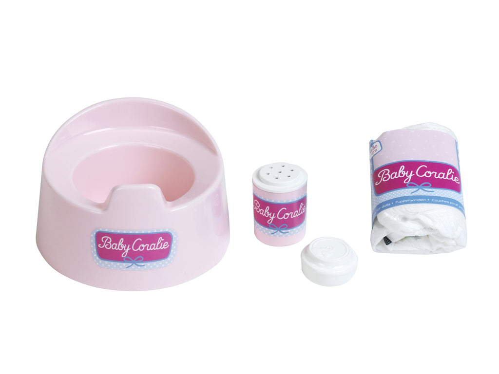 Theo Klein Bébé Coralie - Pot pour poupée avec accessoires