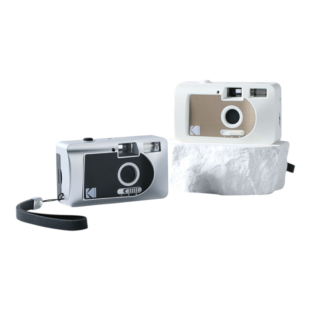 Kodak Appareil photo argentique motorisé S88, Argent, Blanc et Marron