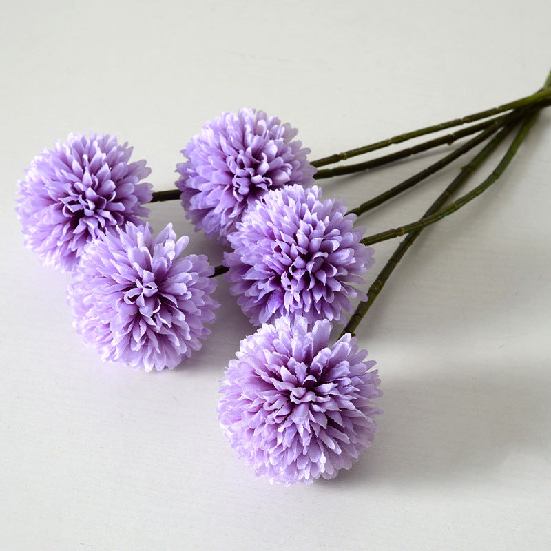 Wei's moment 6 pcs Fleurs artificielles Hydrangée artificielle Décoration pour vase de mariage Violet