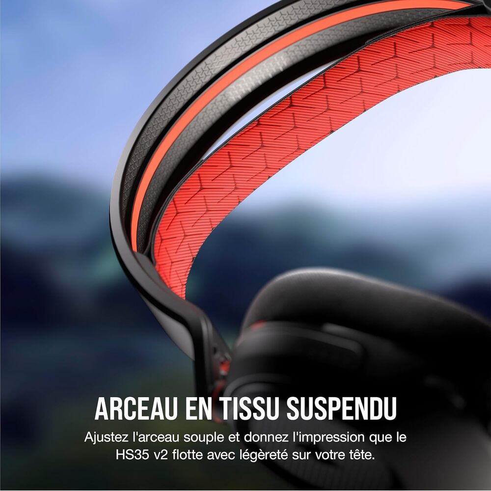 Corsair HS35 v2 Casque Gaming Filaire (Jack 3,5 mm) - Micro intégré - Carbone