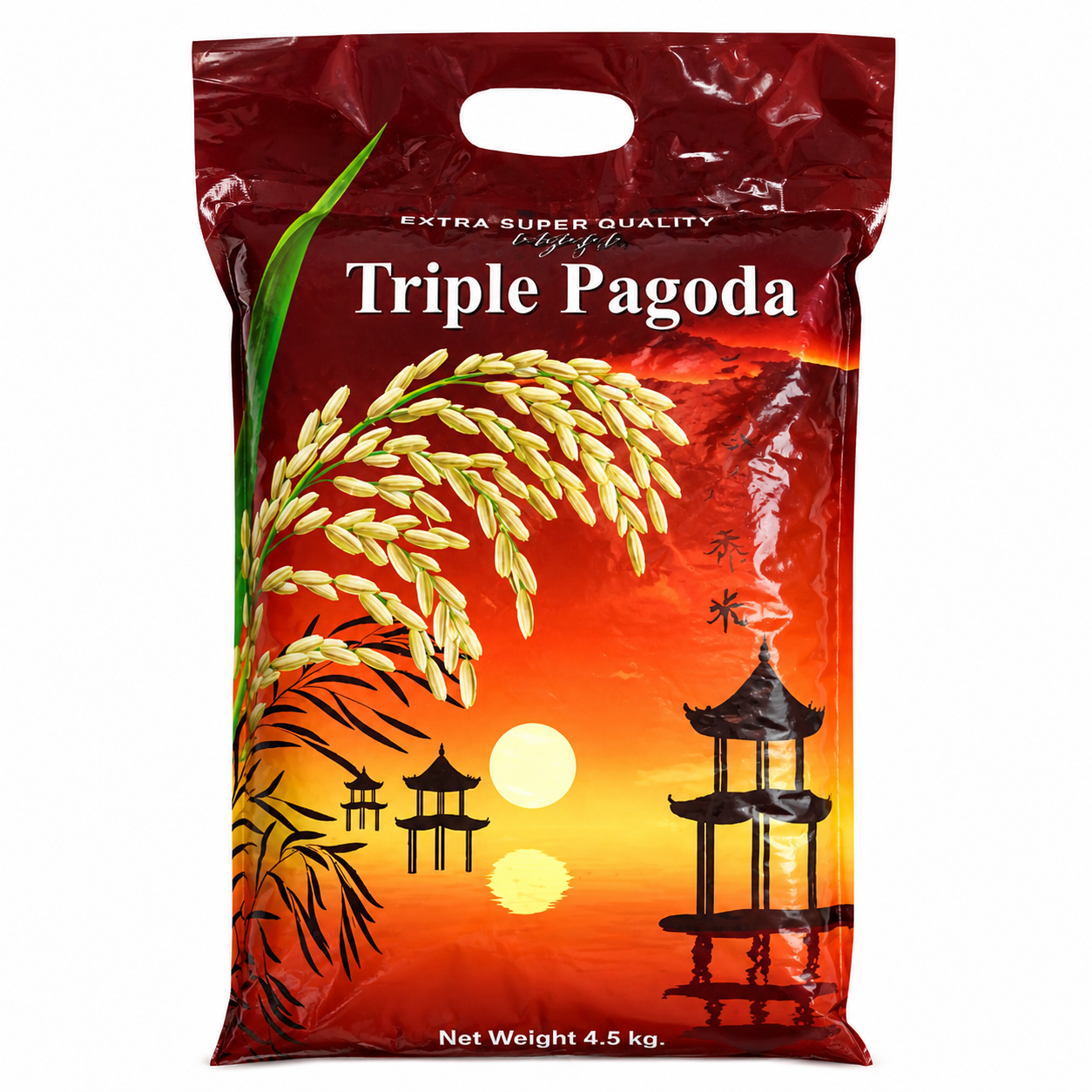 Triple Pagoda Riz Jasmin Grains Longs AAA 4,5 kg