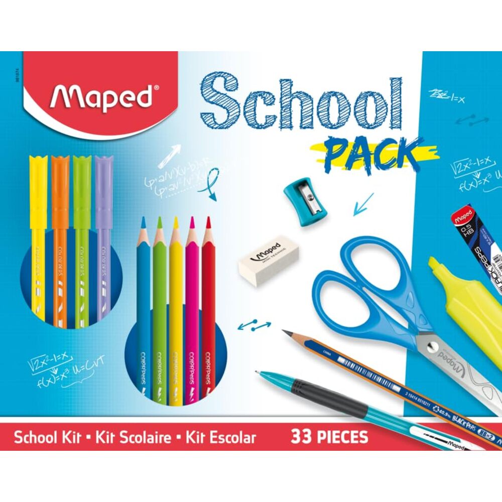 Maped School Lot de 33 Boîtes en Carton