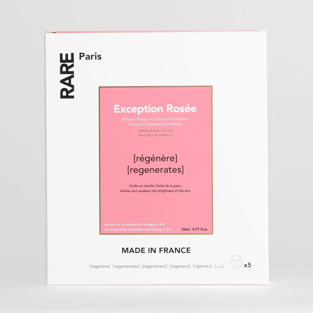 RARE Paris Exception Rosée Boîte de Masques (5 Feuilles)