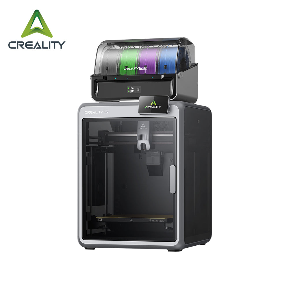 Creality K2 Combo Imprimante 3D multicolore CFS, vitesse max 600 mm/s avec nivellement automatique intelligent & caméra AI - Volume d'impression 260 x 260 x 260 mm