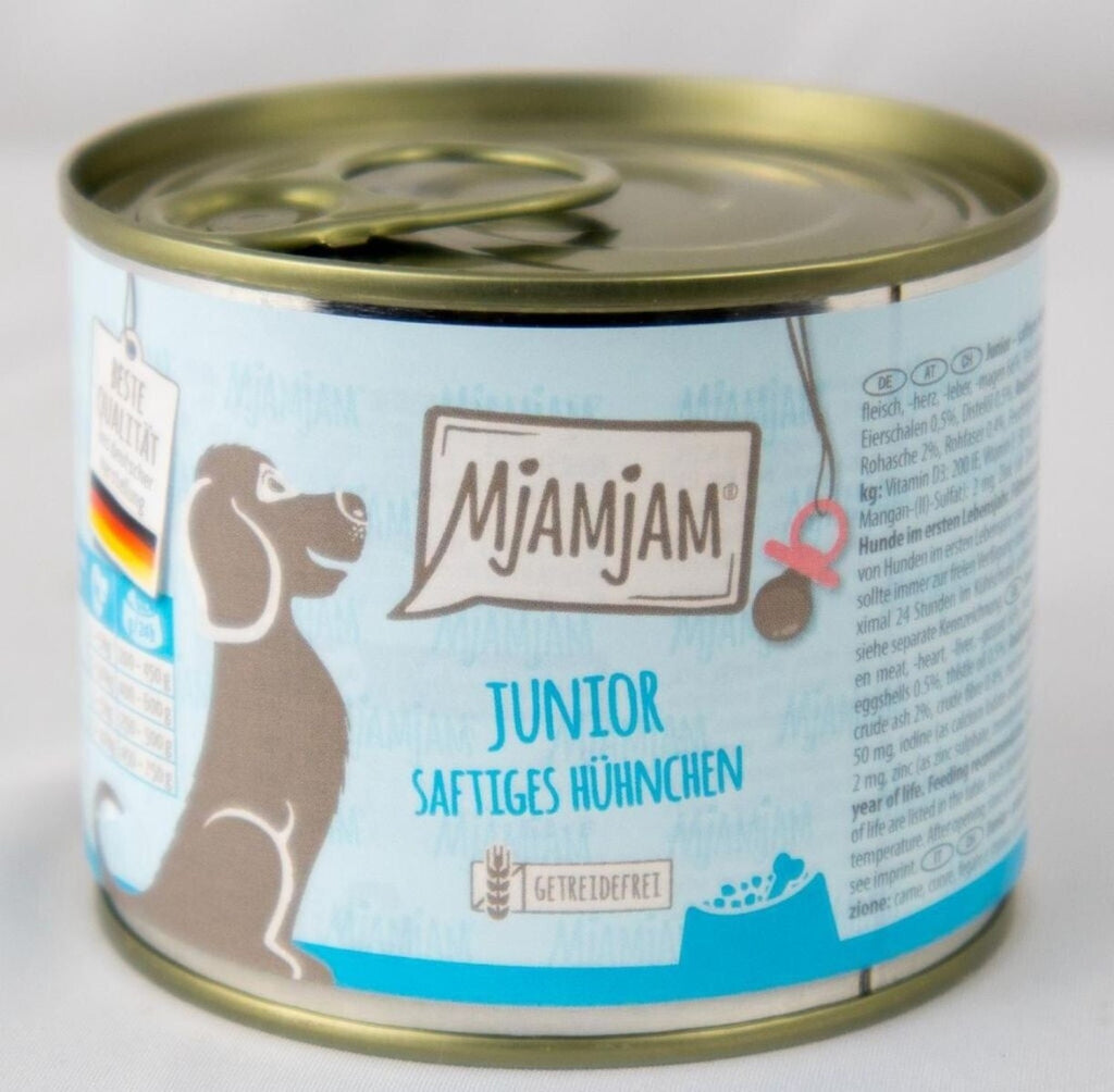 MjAMjAM Junior Nourriture humide pour chien poulet 200 g