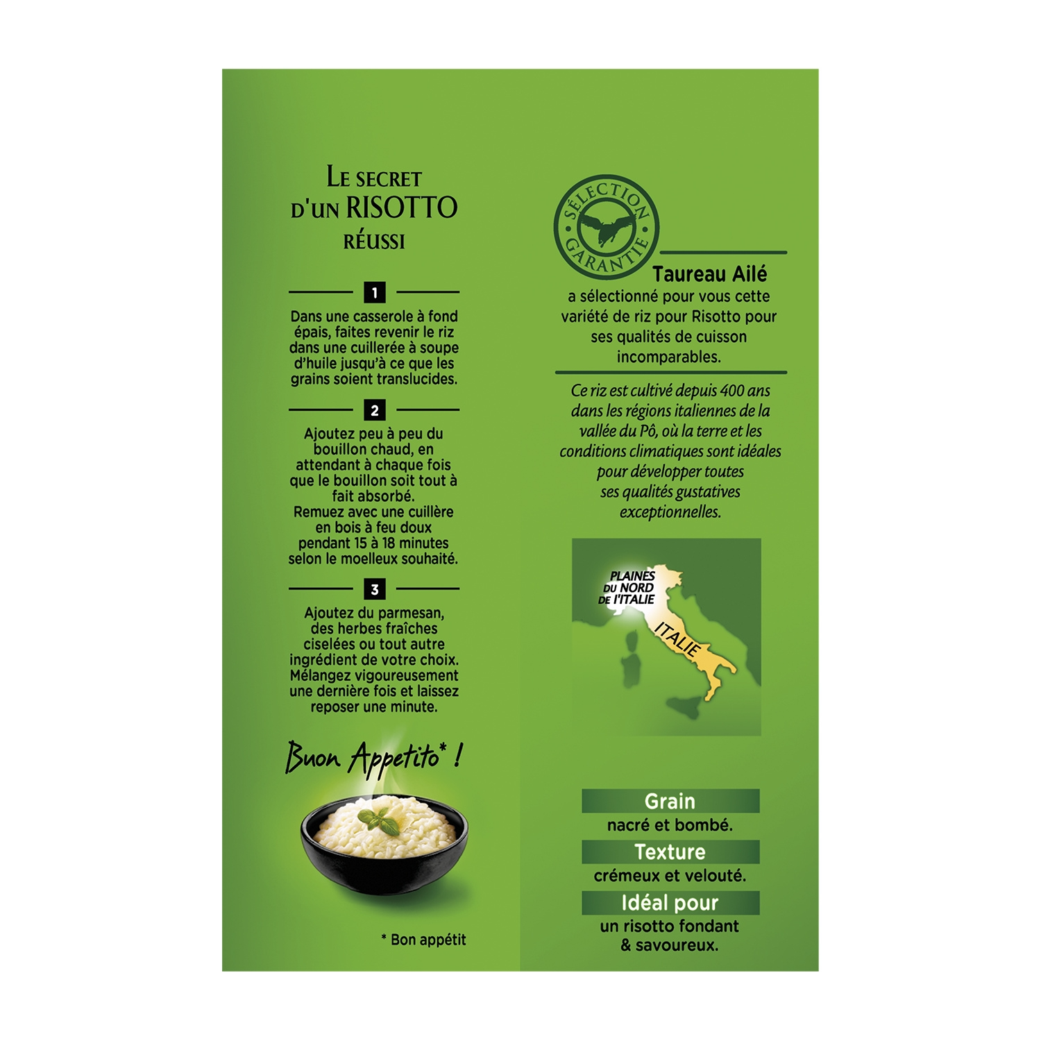 TAUREAU AILE Riz Spécial Risotto 500g