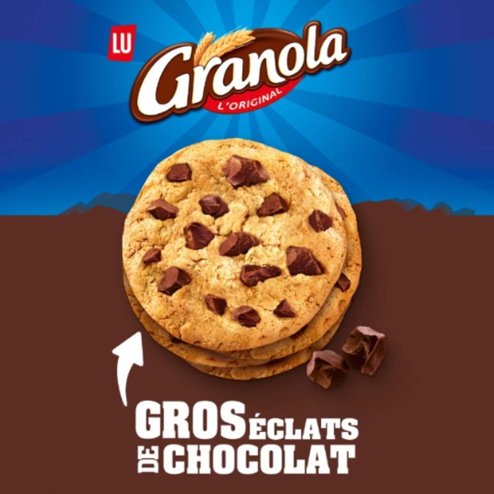 LU Granola Cookies aux gros éclats de chocolat - 184 g