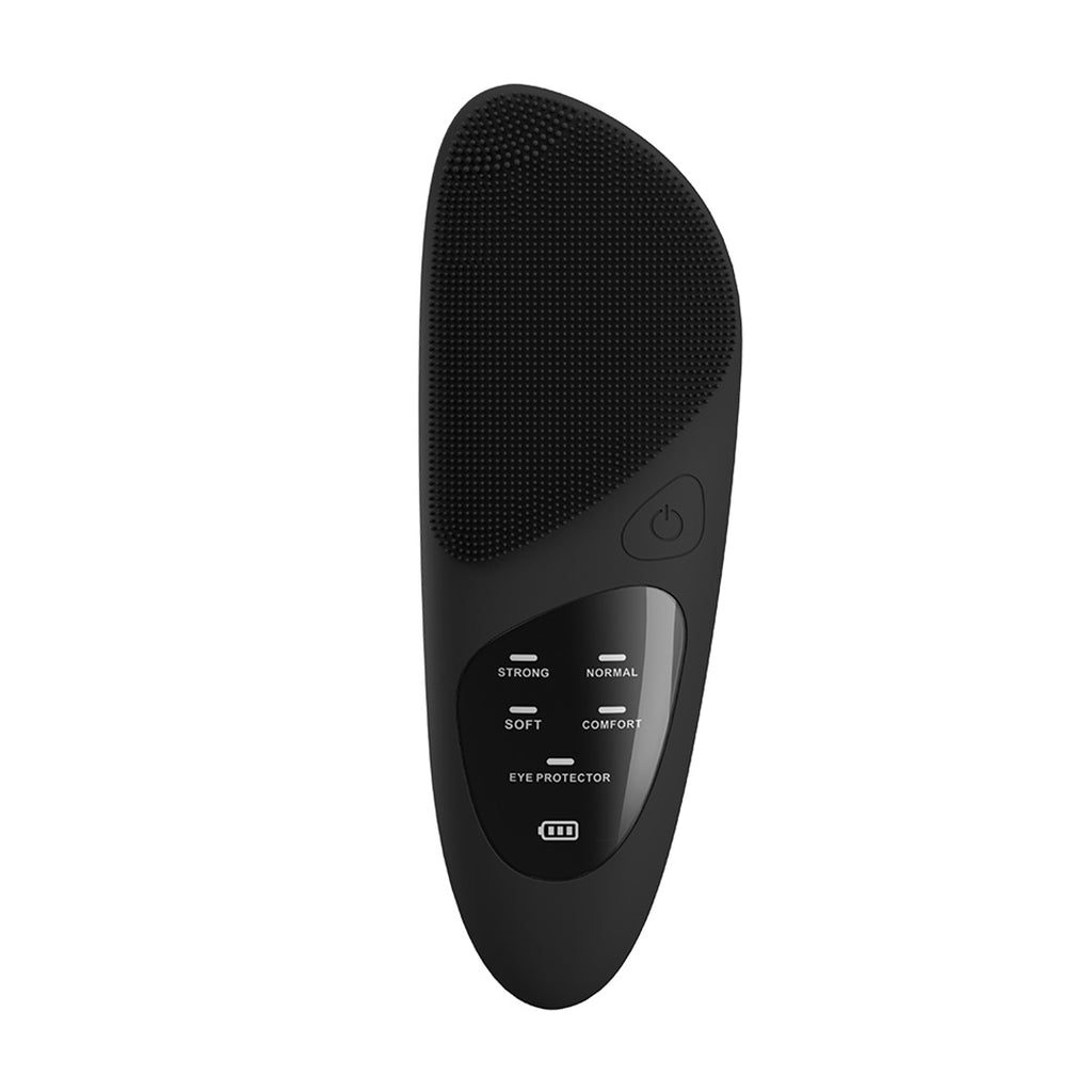 Sunluxy JMY-05 Brosse nettoyante pour le visage, grand écran affichant la puissance et le mode, nettoyage, massage et compresse chaude trois-en-un, soin des yeux à température constante, appareil de beauté à domicile, noir