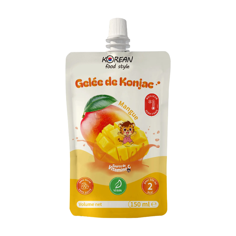KOREAN FOOD STYLE Boisson à la gelée de konjac saveur mangue 150 ml