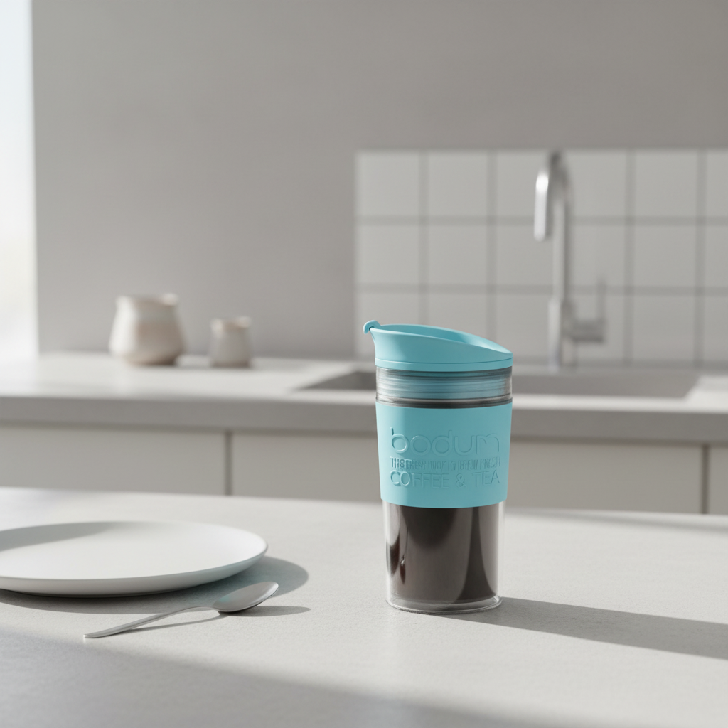 Bodum Gobelet de voyage 350 ml - Bleu bébé - Système à double paroi