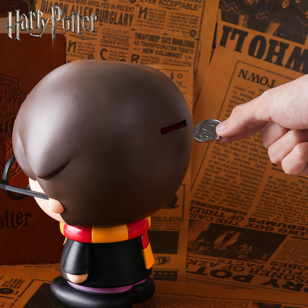 Tirelire Harry Potter Officielle 3D en PVC Étanche et Incassable – Figurine Décorative, Boîte à Monnaie, Organisateur de Bureau, Objet de Collection, Idée Cadeau