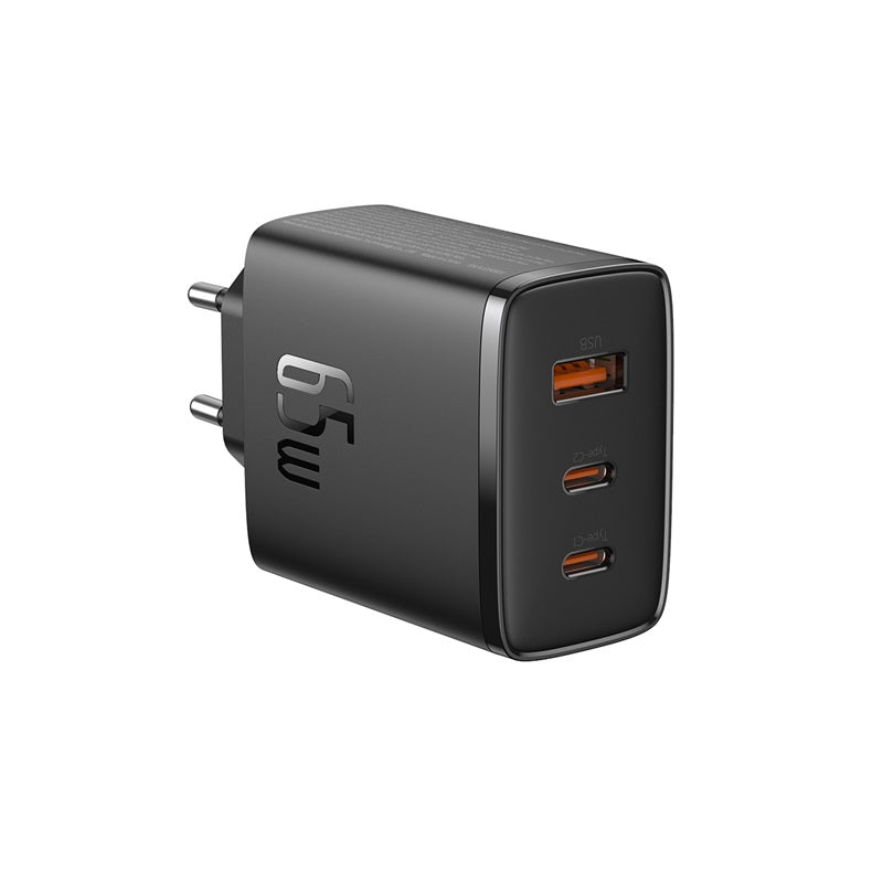 Baseus Cube Pro Chargeur rapide 2 C + U 65 W - Noir Stellaire