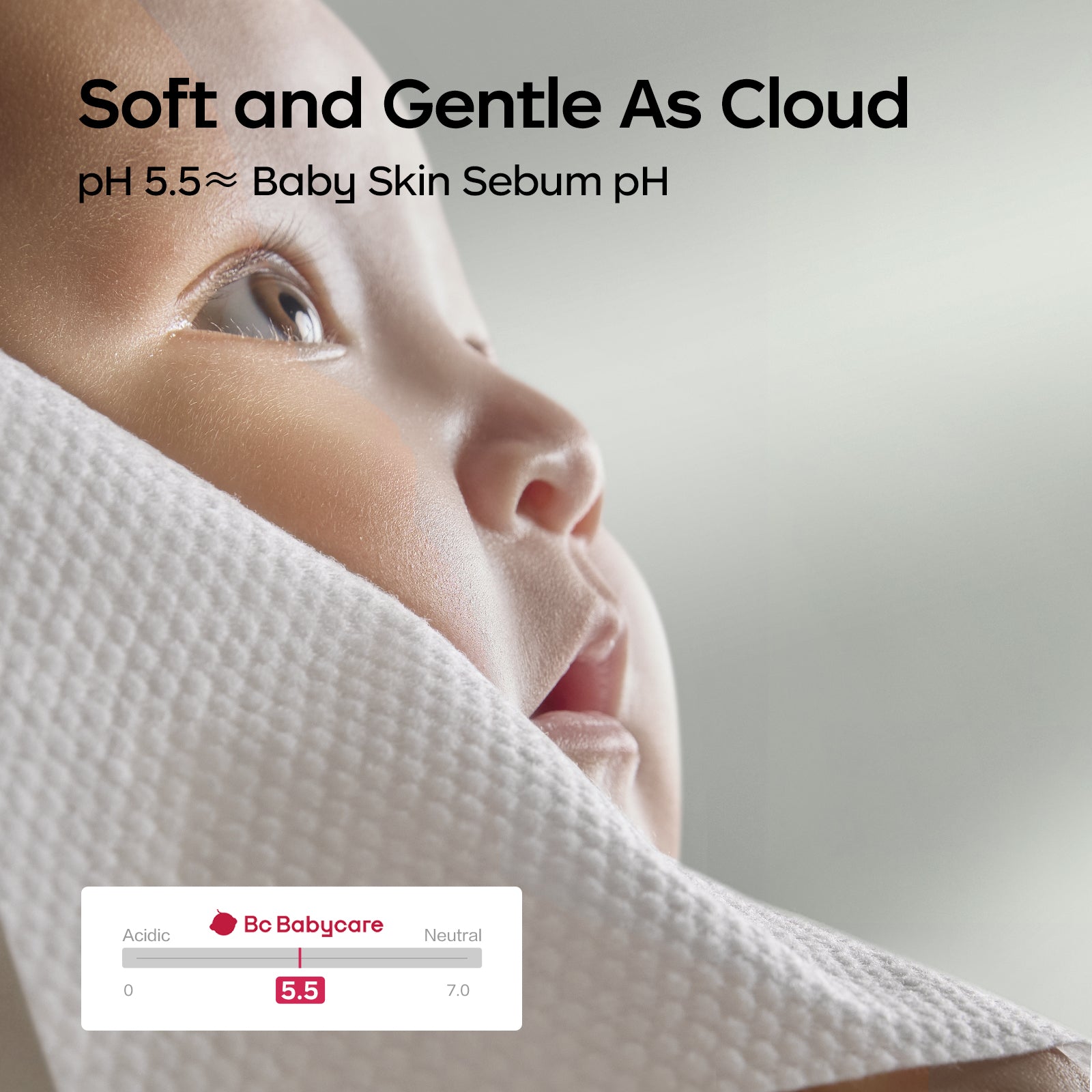 Bc Babycare Lot de 60 lingettes humides - 6 x 10