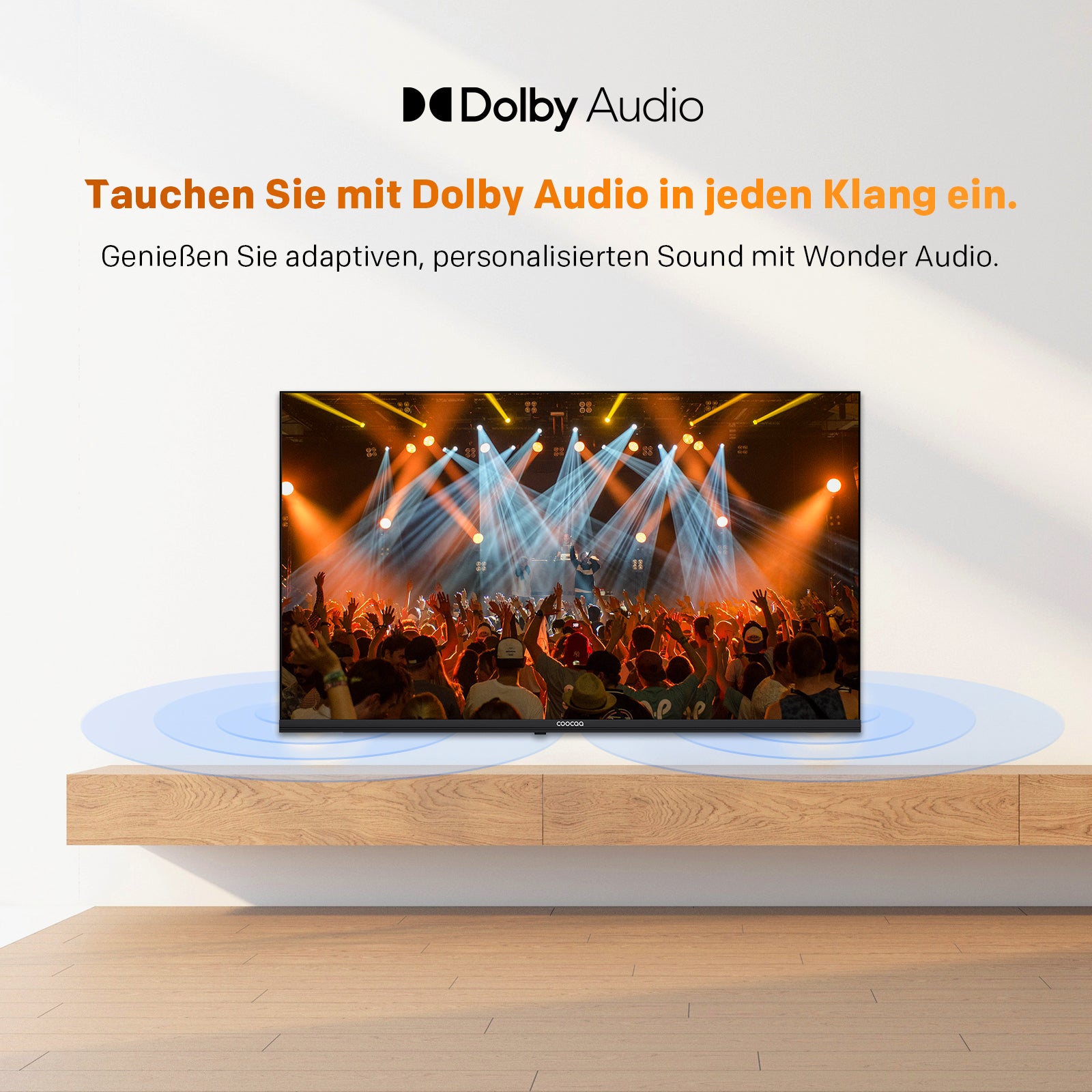 Coocaa QLED 32 pouces (80 cm) Google TV, HDR10, Dolby Audio, Bluetooth 5.1, EyeCare, Chromecast intégré, Triple Tuner DVB-T2/C/S2, CI+, Modèle 32CGQG40Z (2026), Classe Énergétique E