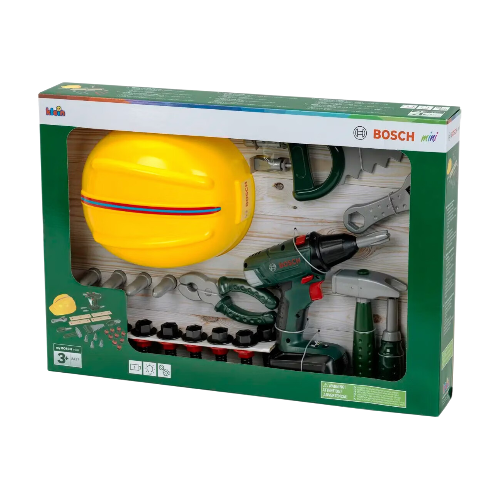 Klein Bosch Set d'Outils Jouet 8417 avec Visseuse Sans Fil et Casque