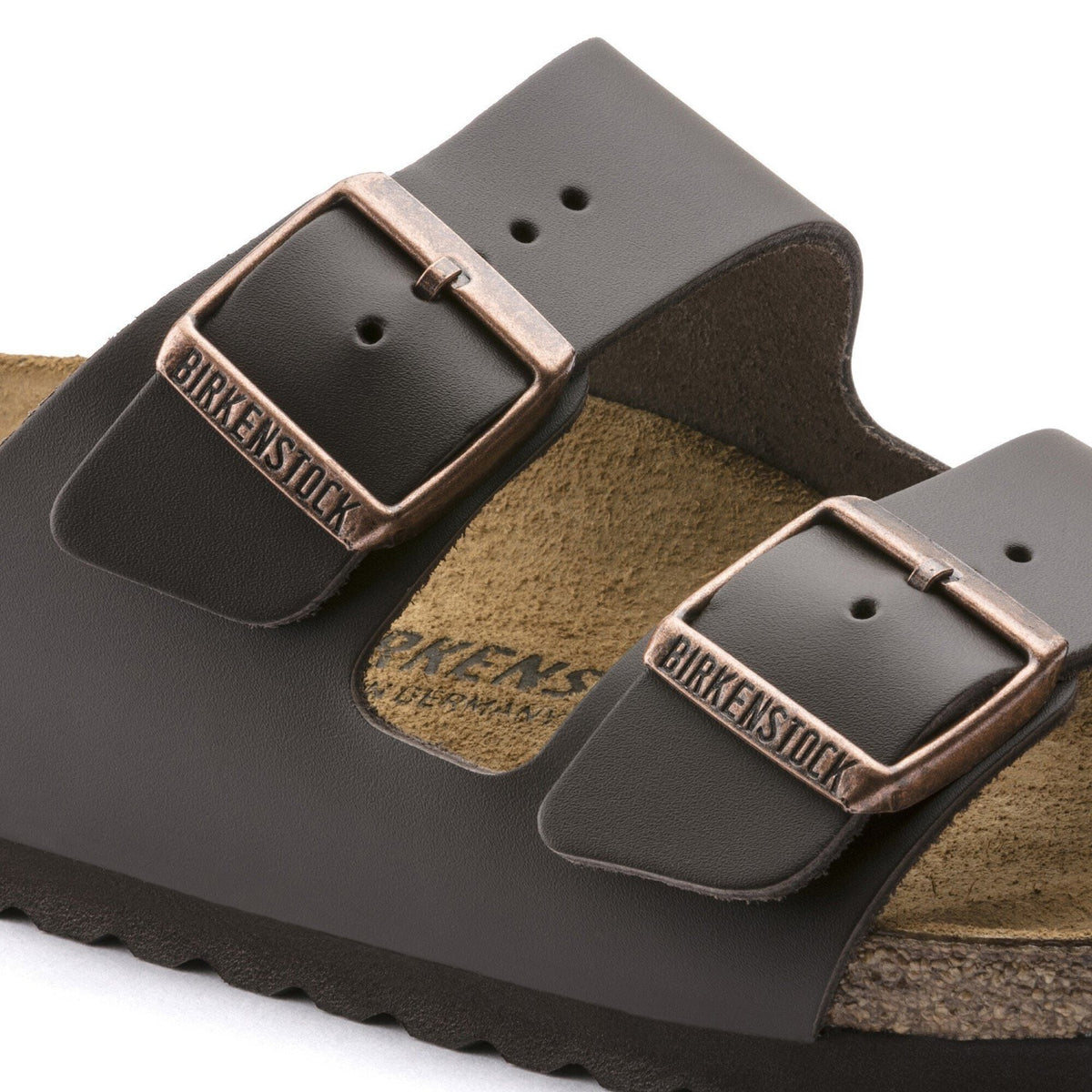 Birkenstock Arizona Cuir naturel Marron foncé