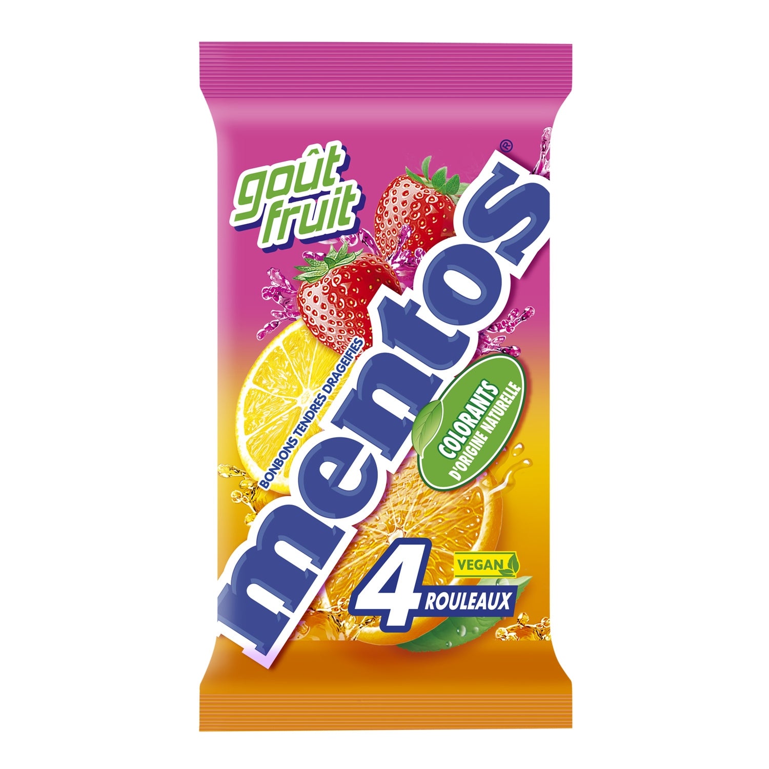 Mentos Bonbons Fruits - X4 152 g