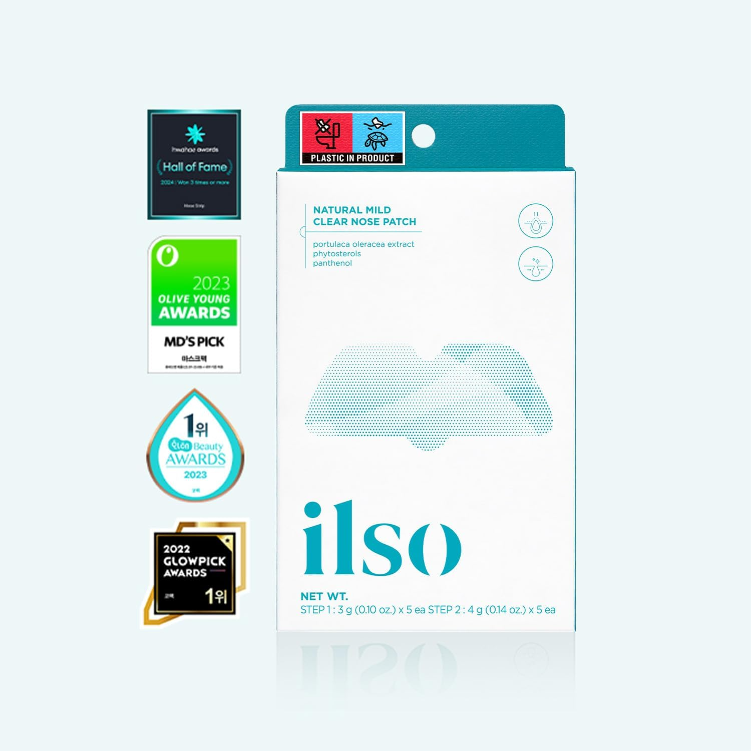 Ilso Patchs doux naturels nettoyants pour le nez 5 pièces