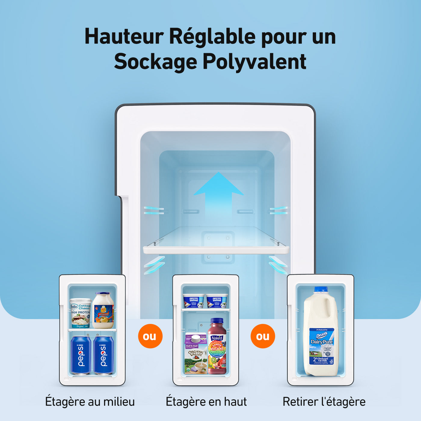 AstroAI Mini-réfrigérateur portable chaud/froid CA/CC 6 L 8 canettes Noir profond